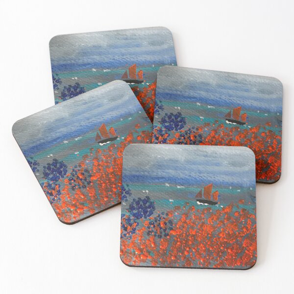 Item preview, Red Sails in St Ives Bay  designed and sold by ANN KELLEY.
