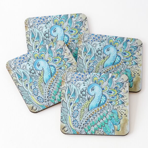 Item preview, Doodle peacock designed and sold by ArtRima.
