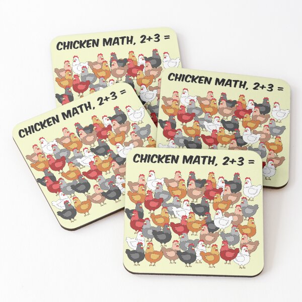 Item preview, Chicken math cute pattern designed and sold by lifewithbirds.