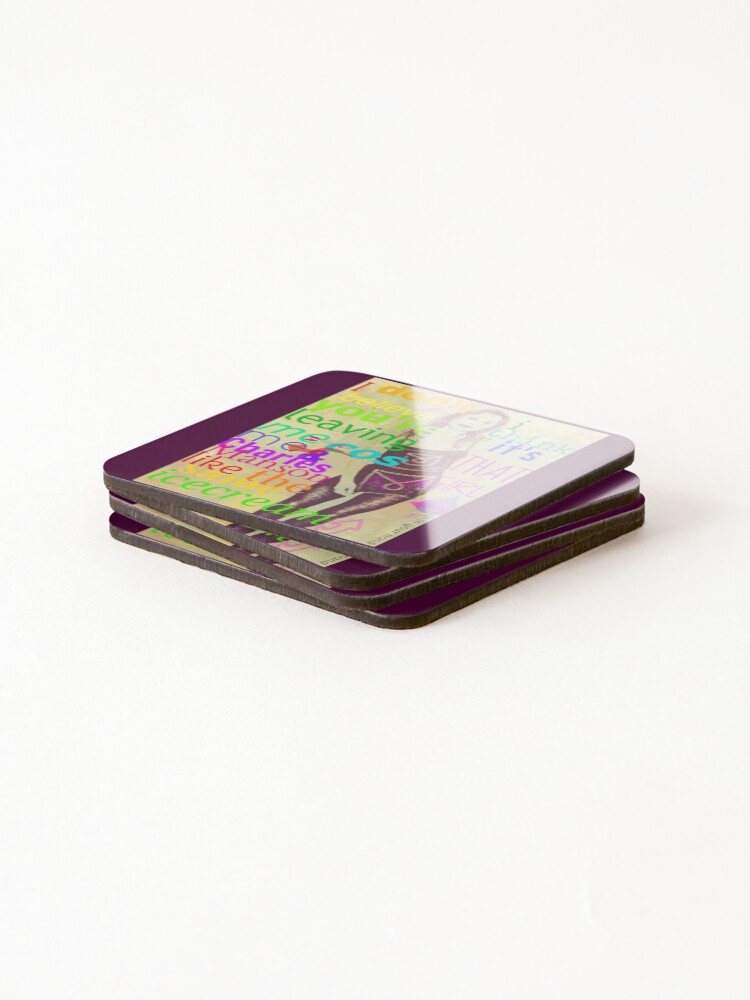 Thumbnail 4 of 5, Coasters (Set of 4), Tear In Your Hand designed and sold by RabbitWithFangs.