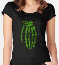 jesse pinkman skeleton hand Women's Fitted Scoop T-Shirt