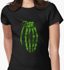 jesse pinkman skeleton hand Women's Fitted T-Shirt