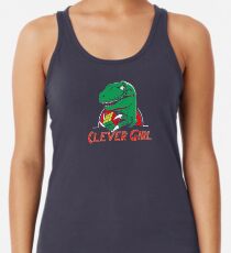 clever girl, jurassic Racerback Tank Top