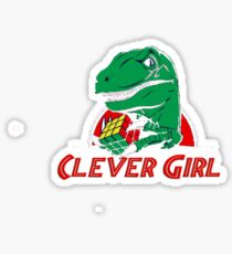 clever girl, jurassic Sticker