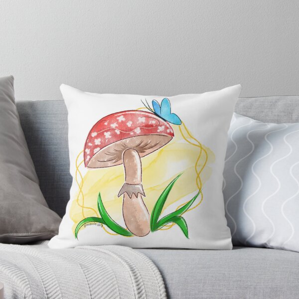 Item preview, Watercolor Mushroom and Butterfly  designed and sold by MarkieGS.