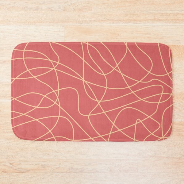 Item preview, Orange Wavy Lines Pattern designed and sold by elisesylvia05.