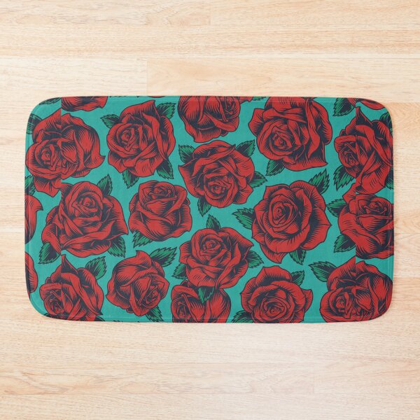 Item preview, Red Floral Flowers Pattern designed and sold by PickCreation.