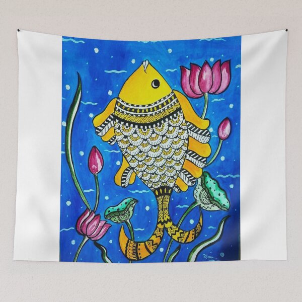 Item preview, indian folk art madhubani designed and sold by ArtRima.