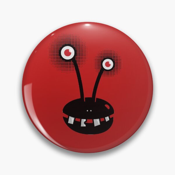 Item preview, Red Funny Halftone Alien Pattern designed and sold by Boriana Giormova.