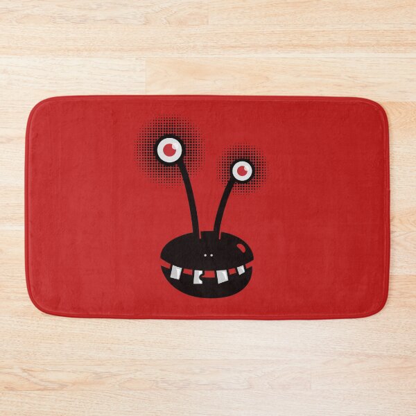 Item preview, Red Funny Halftone Alien Pattern designed and sold by Boriana Giormova.
