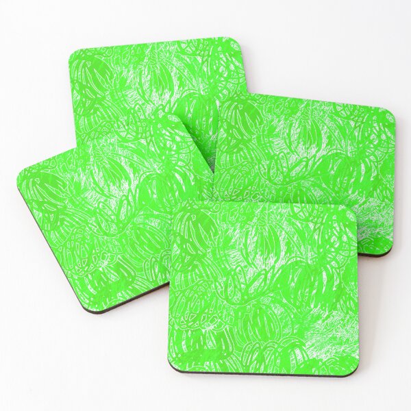 Item preview, Leafy Green abstract mini circles pattern art  designed and sold by SILVERAPPLE.