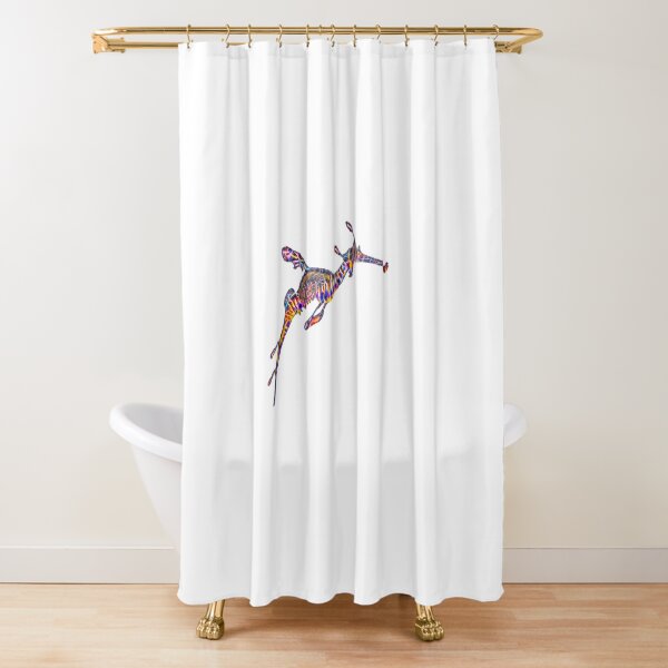 Weedy Seadragon Shower Curtain