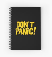 The Hitchhikers Guide to the Galaxy - Don't Panic Spiral Notebook