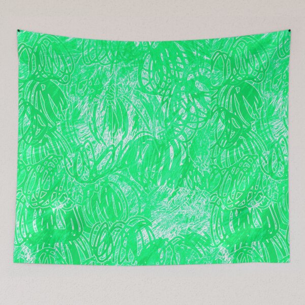 Item preview, Ocean Blue green abstract circular artwork designed and sold by SILVERAPPLE.