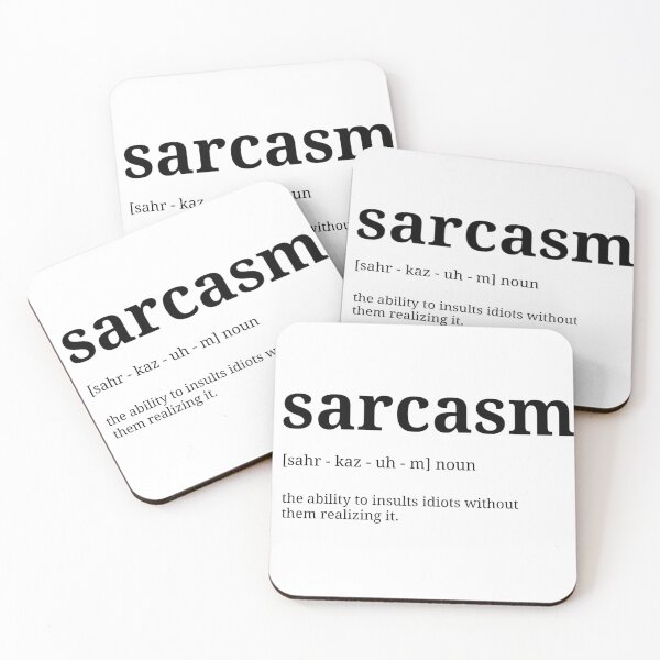 Item preview, Sarcastic Sarcasm Meaning graphic designed and sold by Moodyandmellow.