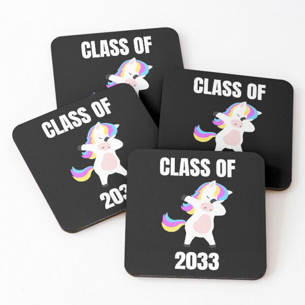 Item preview, Class of 2033 Pink Dabbing unicorn designed and sold by DawnGCo.
