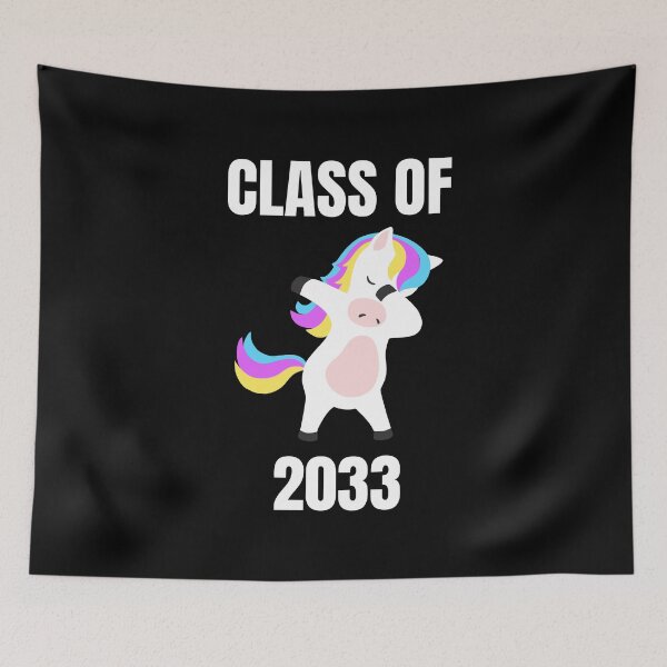 Item preview, Class of 2033 Pink Dabbing unicorn designed and sold by DawnGCo.