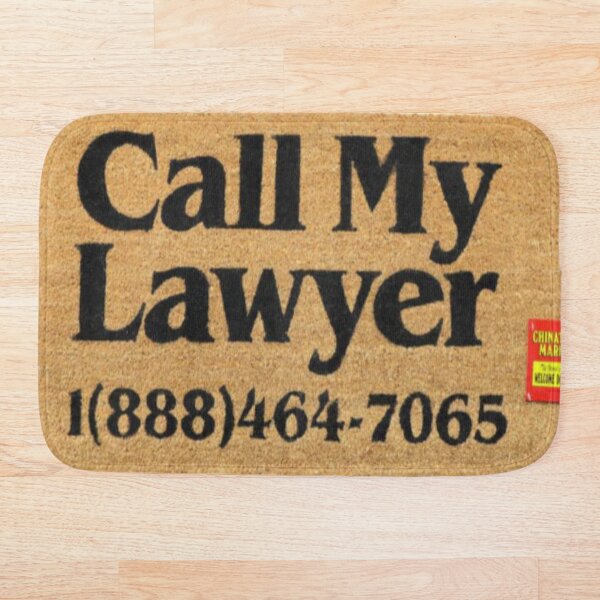 Chinatown Market Call My Lawyer Bath Mat