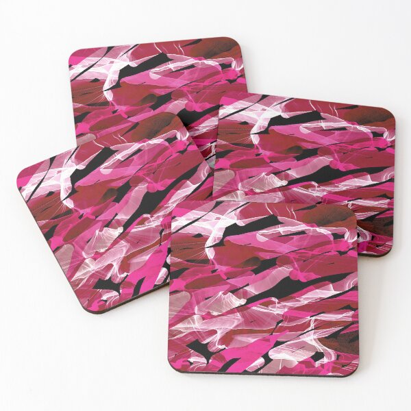 Item preview, Abstract wind pink peach zig zag pattern  designed and sold by SILVERAPPLE.
