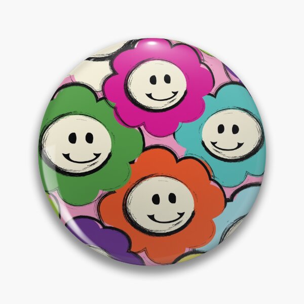 Item preview, Happy Flowers designed and sold by PrintGirlNYC.