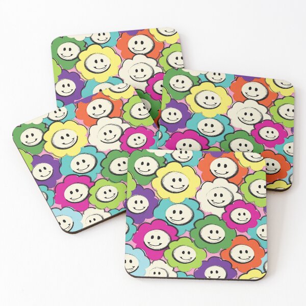Item preview, Happy Flowers designed and sold by PrintGirlNYC.