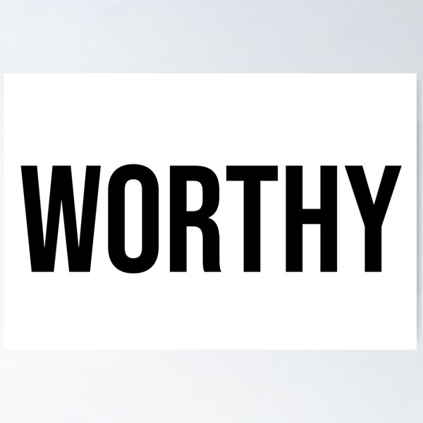 Item preview, WORTHY | Bold Sayings to Proclaim | Minimal | Design | Elevated Faith | Bethel designed and sold by seaniemendoza.