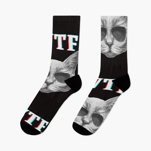 Item preview, Funny WTF Retro cat design designed and sold by zPremium.