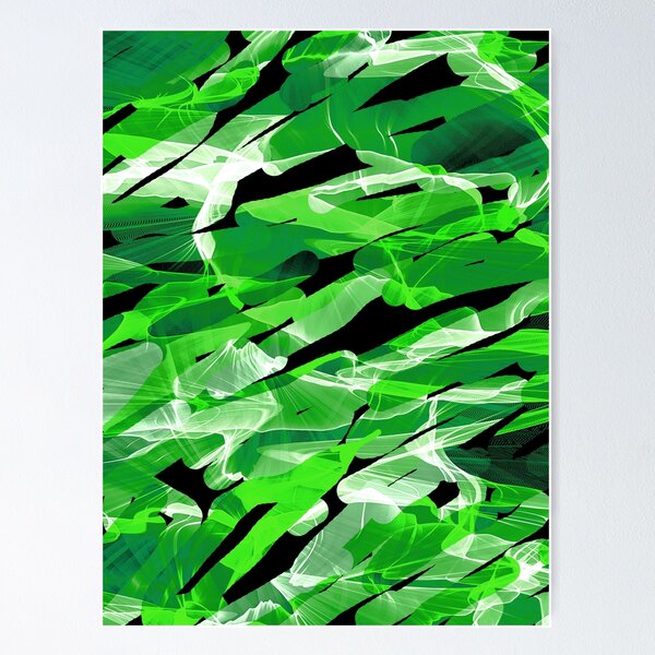 Artikelvorschau, Digitale Kunst der abstrakten grünen Muster entworfen und verkauft von SILVERAPPLE.