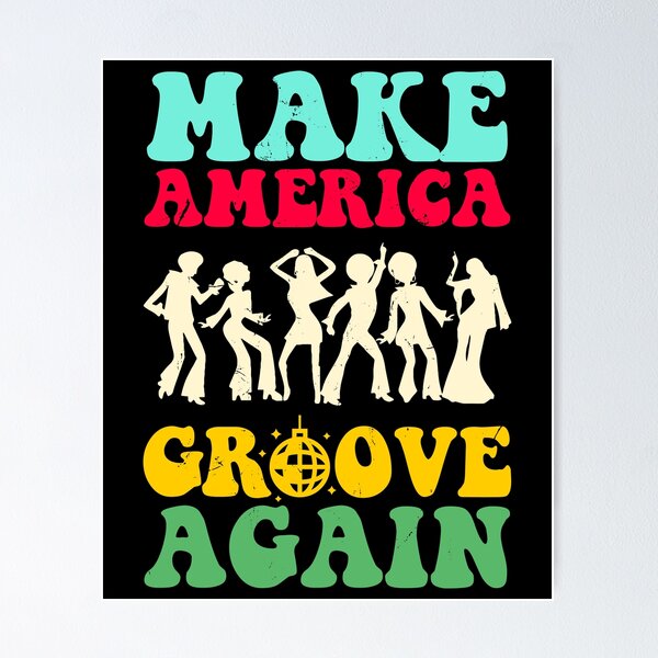 Artikelvorschau, Retro 70er Jahre Stil Disco Liebhaber machen Amerika Groove wieder Geschenk Design entworfen und verkauft von Lisbob.