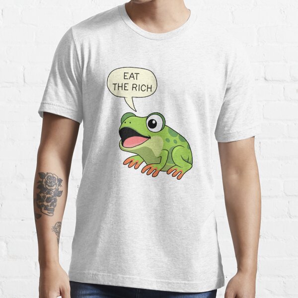 Eat the rich frog shirt Clearance