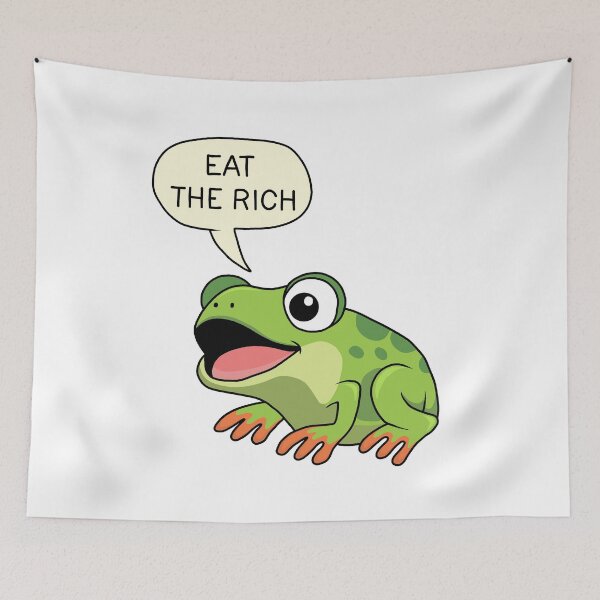 Item preview, Eat The Rich - Frog designed and sold by ValentinaHramov.