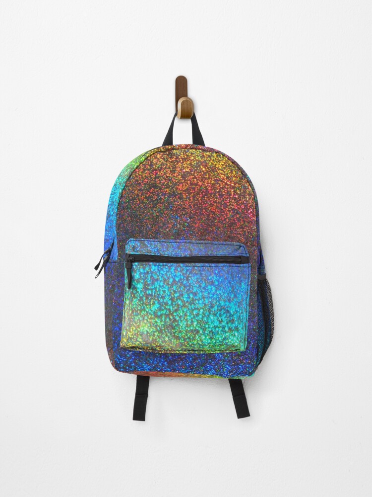 rainbow glitter backpack