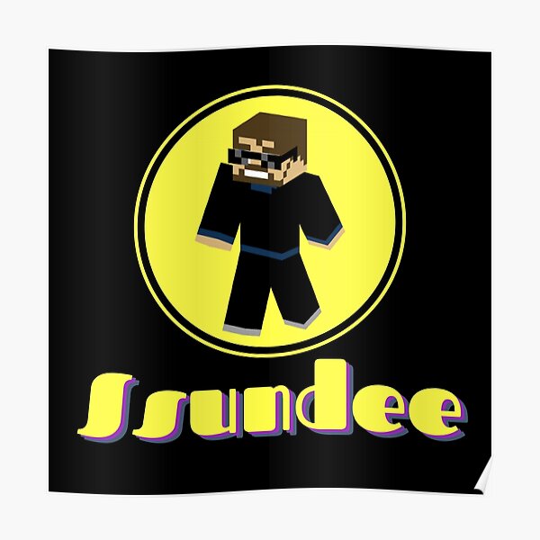 Ssundee Posters Redbubble - sundee playing roblox