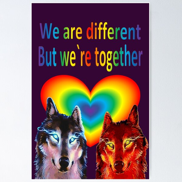 Item preview, We are different, but we together designed and sold by helenkaiy.