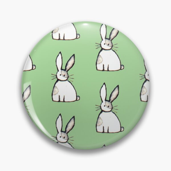 Item preview, Little White Rabbit (on green) designed and sold by Julia Marshall Felix.