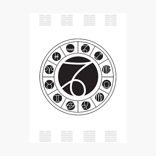 Item preview, Capricorn Zodiac Wheel with I Ching Hexagrams designed and sold by Chris Hopkins.
