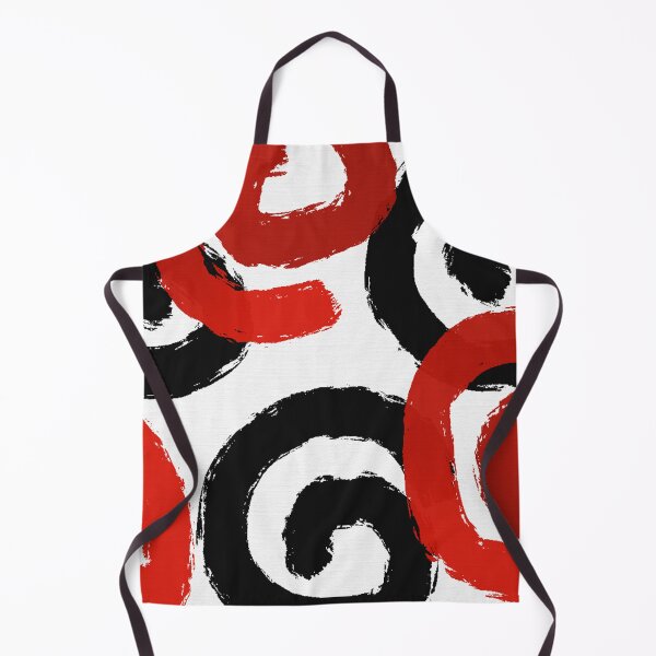 Item preview, Brush Spirals in Black and Red designed and sold by JillyBeanDesign.