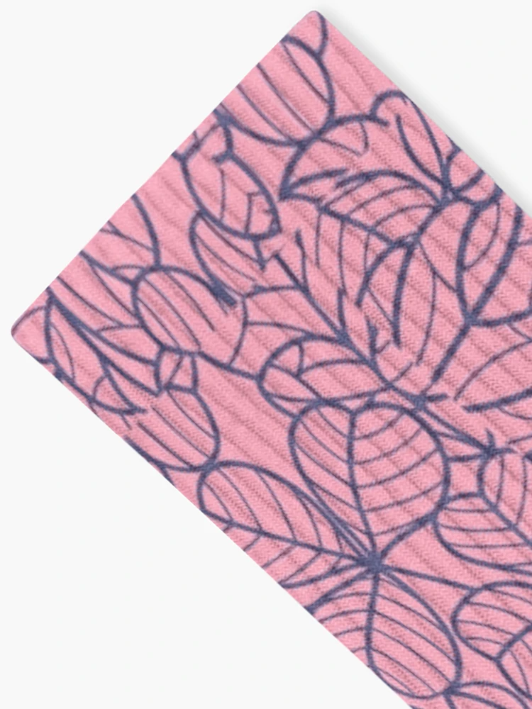 Thumbnail 2 of 5, Socks, Retro leafy pattern designed and sold by Raseelvm.
