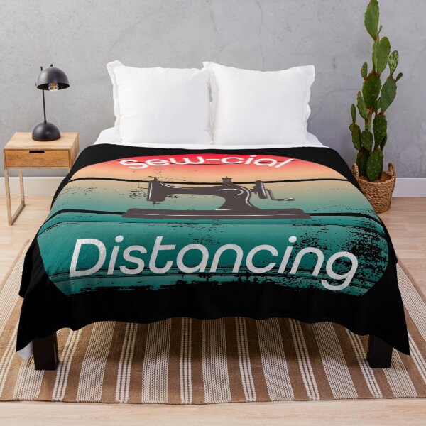 Item preview, Sew-cial Distancing in Quarantine with a Sewing Machine designed and sold by Magic-Moon.