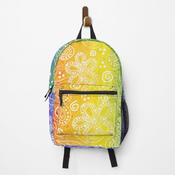 Item preview, Sixties Flowers in Rainbow designed and sold by JillyBeanDesign.