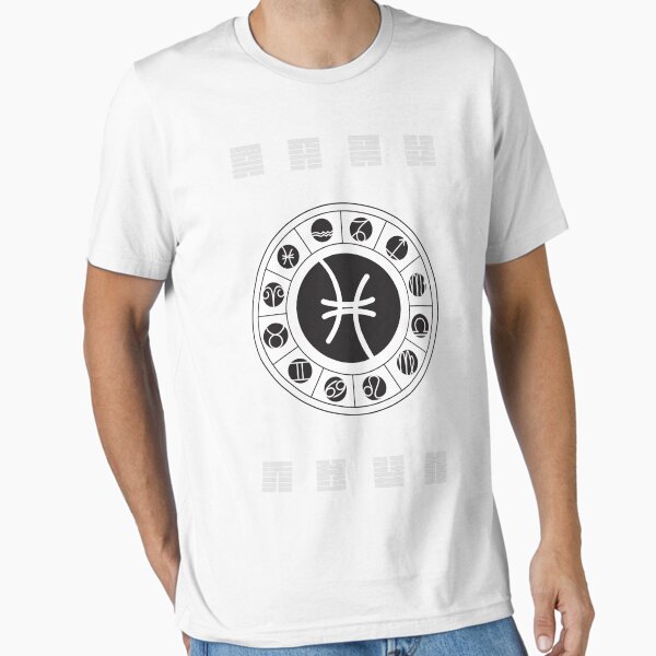 Item preview, Pisces Zodiac Wheel with I Ching Hexagrams designed and sold by Chris Hopkins.