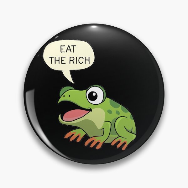 Item preview, Eat The Rich - Frog designed and sold by ValentinaHramov.
