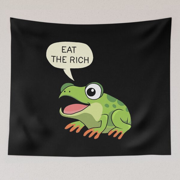 Item preview, Eat The Rich - Frog designed and sold by ValentinaHramov.