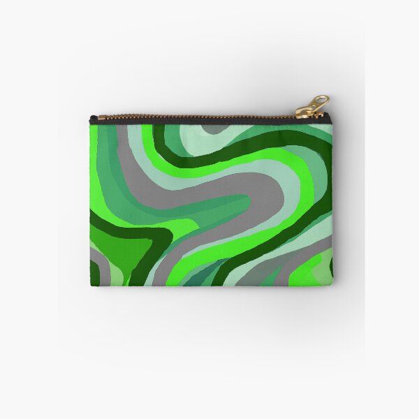 Item preview, Abstract green curves pattern digital art designed and sold by SILVERAPPLE.