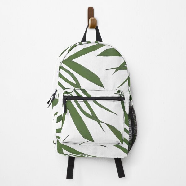 Item preview, GreenWhite Leaves decor designed and sold by PrintedDreams.