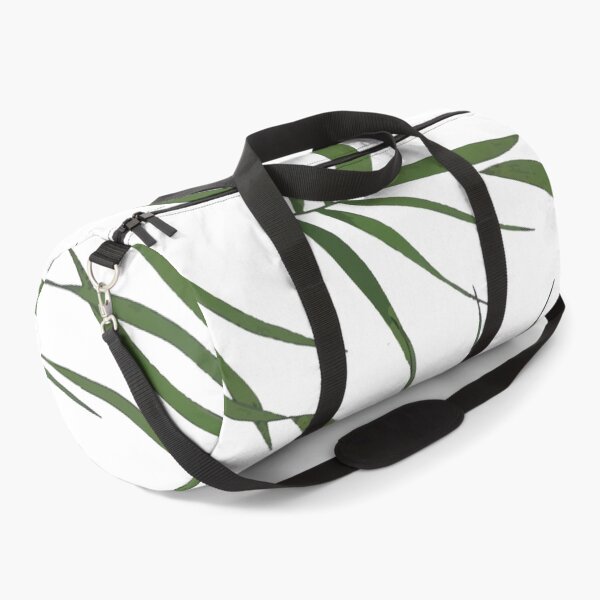 Item preview, GreenWhite Leaves decor designed and sold by PrintedDreams.