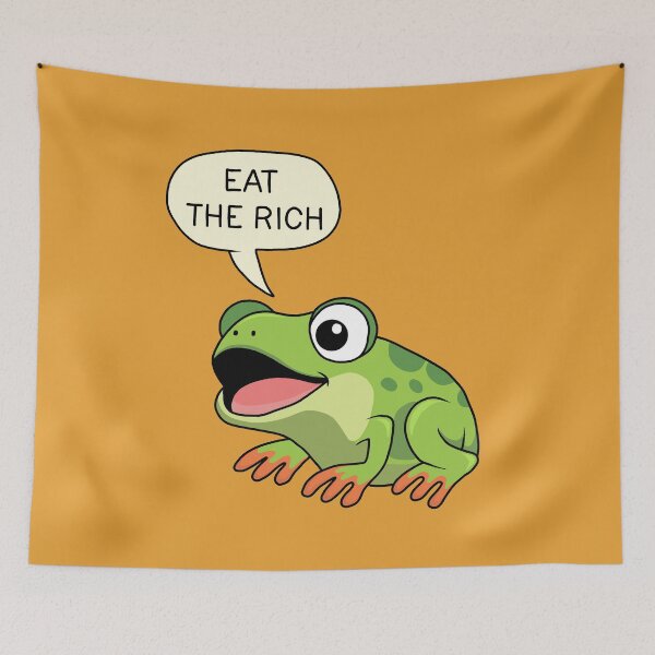 Item preview, Eat The Rich - Frog designed and sold by ValentinaHramov.
