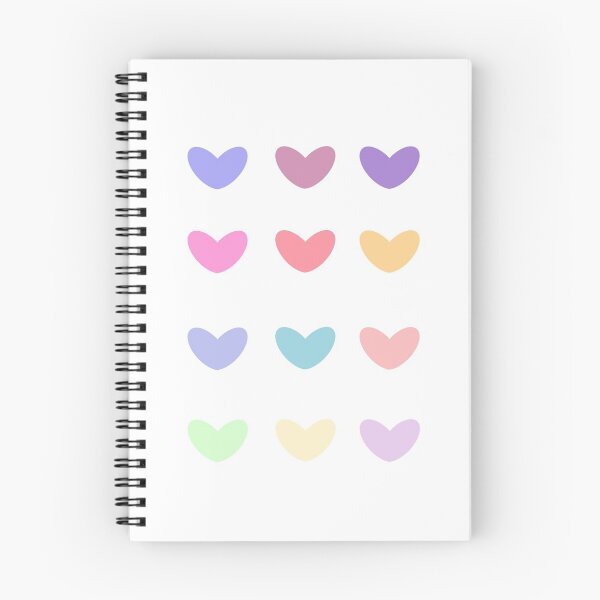 Item preview, Unicorn color inspired cute hearts designed and sold by Purpller Studio.