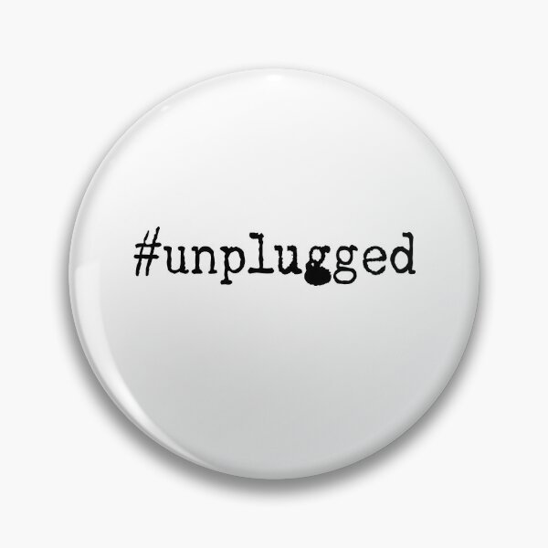 Item preview, #unplugged - a movement for the reluctant minimalist (black on white) designed and sold by black-ink.