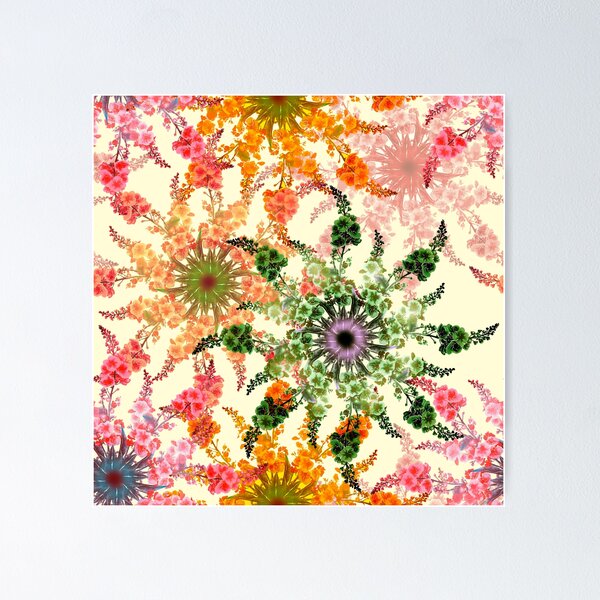Item preview, Cute seamless pattern with multicolor mallows flowers designed and sold by AsyaTury.
